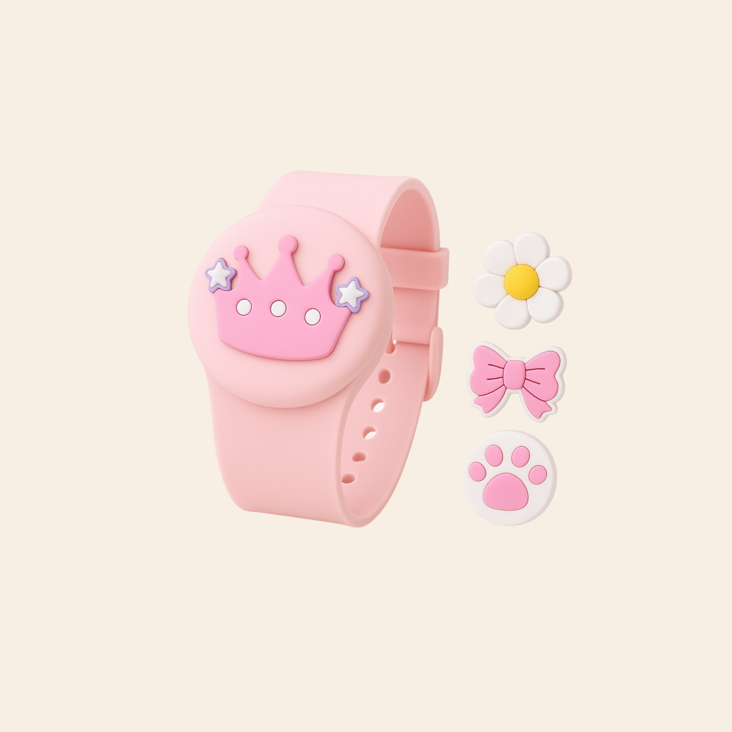 Montre Kaylen Kids - Rose avec 4 Pims interchangeables