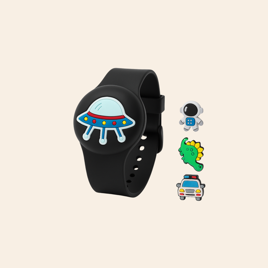 Montre Kaylen Kids - Noir avec 4 Pims interchangeables