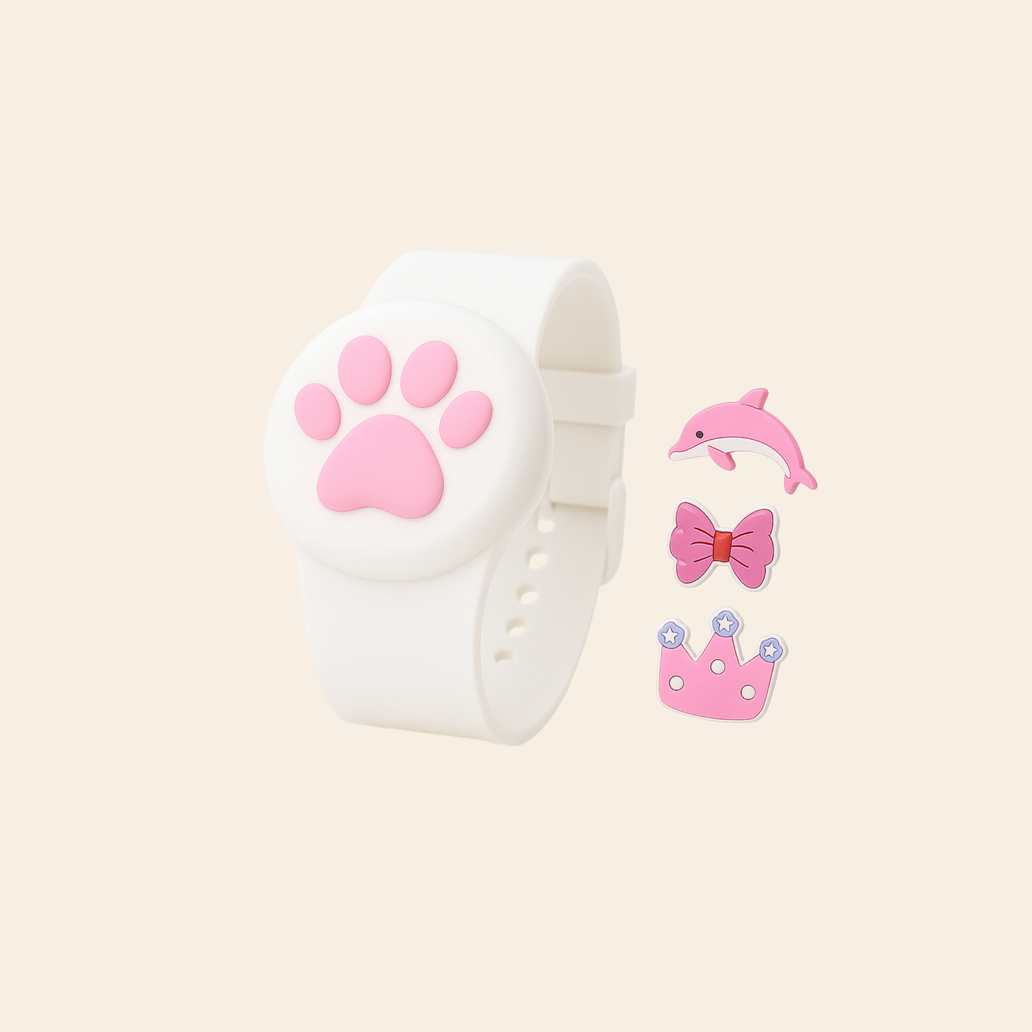 Montre Kaylen Kids - Blanc avec 4 Pims interchangeables